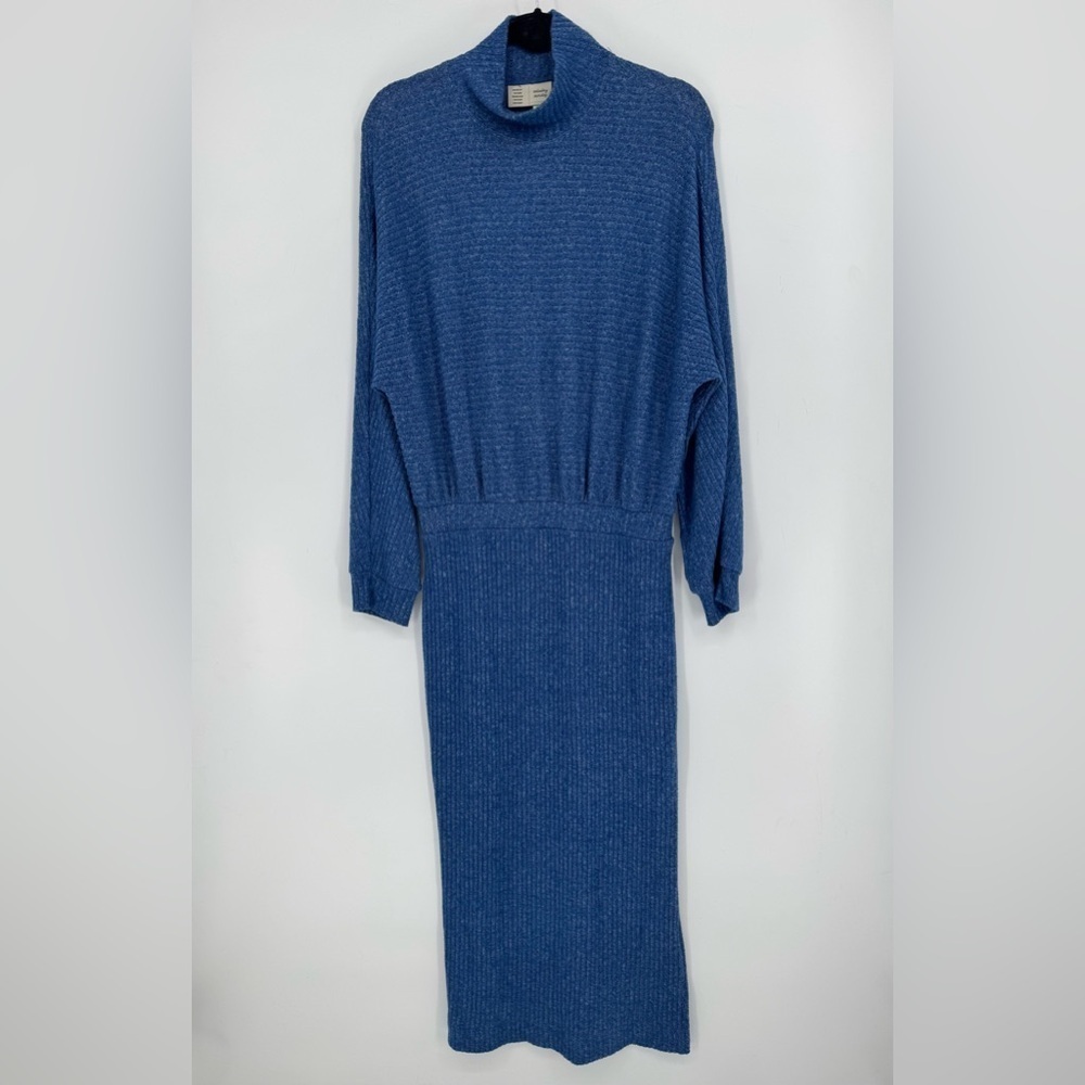 Anthropologie SATURDAY/SUNDAY Mariah Long Sleeve Rib Knit Maxi Dress Size Medium